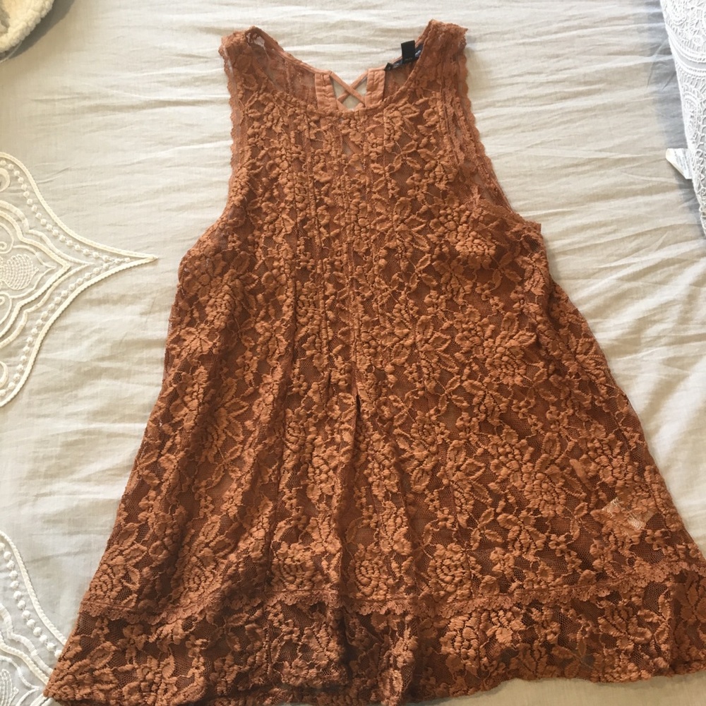 Burnt orange dressy tank top